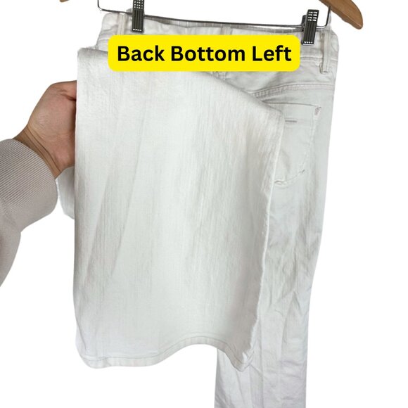 Banana Republic White Flare & Wide Leg Jeans - Picture 6 of 9